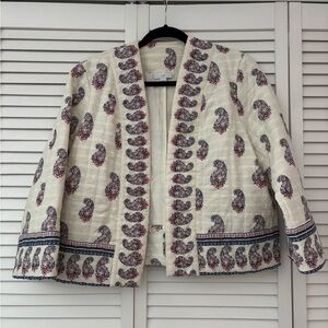 J. Jill petite Paisley quilted Women's Jacket